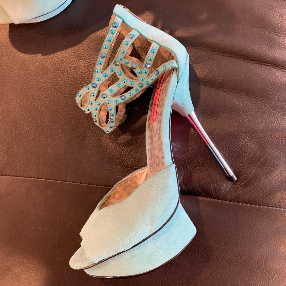 Blue Betsy Johnson heels